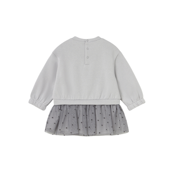 Vestido Combinado Tul Niña | Perla - Mayoral