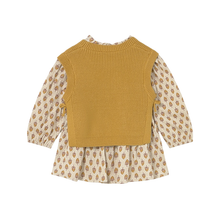 Vestido con Chaleco Tricot Niña | Miel Vig - Mayoral