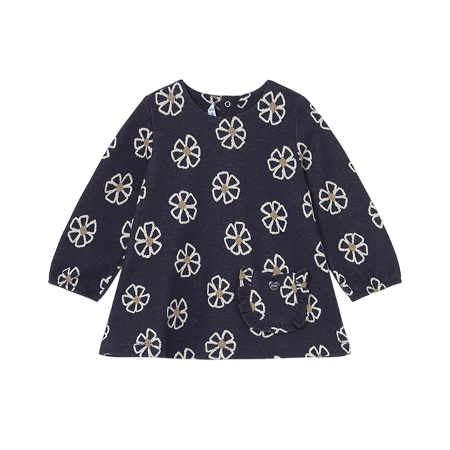 Vestido Punto Jacquard | Marino - Mayoral