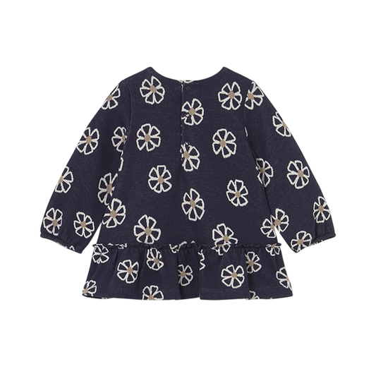 Vestido Punto Jacquard | Marino - Mayoral