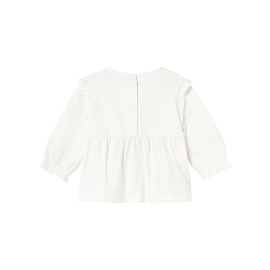 Camiseta M/L Niña | Crudo - Mayoral