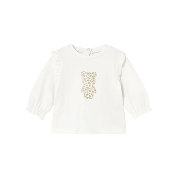 Camiseta M/L Niña | Crudo - Mayoral