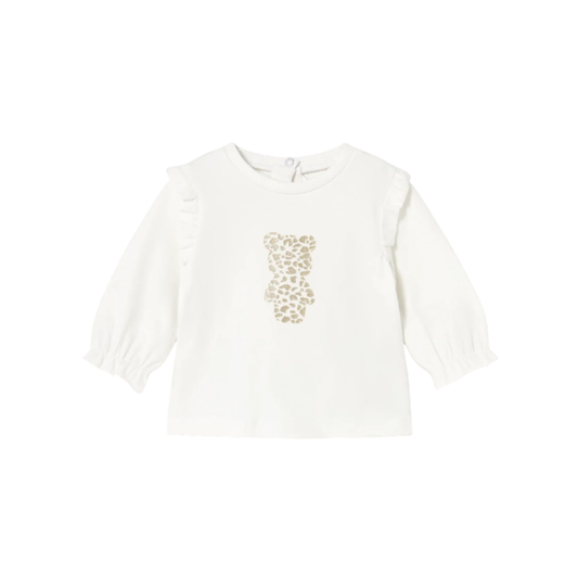 Camiseta M/L Niña | Crudo - Mayoral