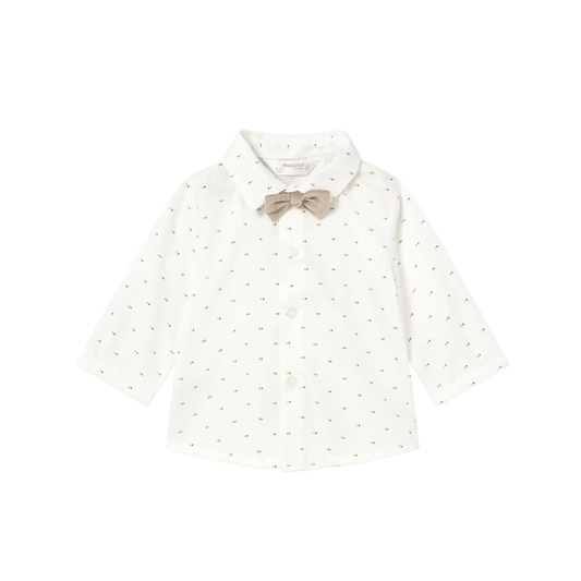 Camisa M/L Pajarita Niño | Aceite - Mayoral