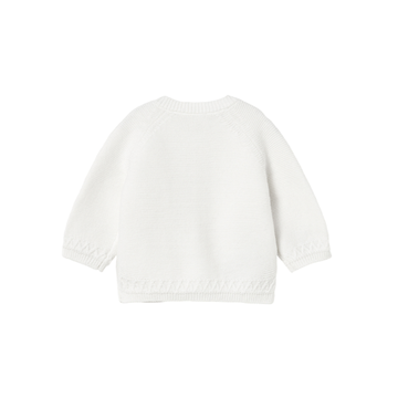 Chaqueta Cuello Redondo Tricot Niño | Blanco - Mayoral