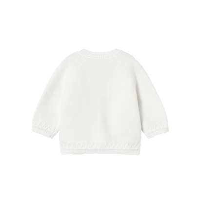 Chaqueta Cuello Redondo Tricot Niño | Blanco - Mayoral