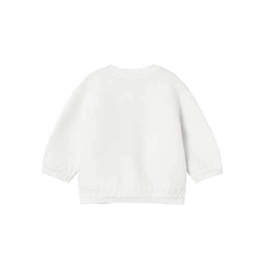 Chaqueta Cuello Redondo Tricot Niño | Blanco - Mayoral