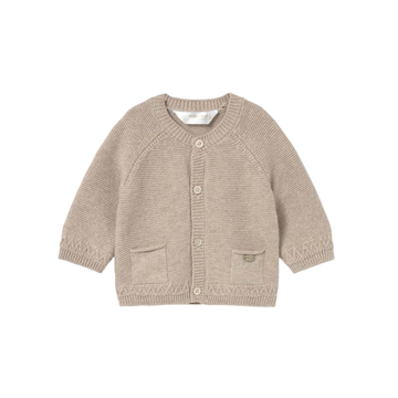 Chaqueta Cuello Redondo Tricot Niño | Beige - Mayoral