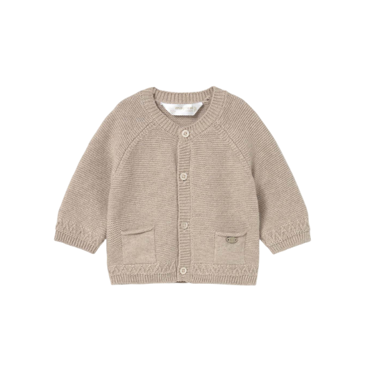 Chaqueta Cuello Redondo Tricot Niño | Beige - Mayoral