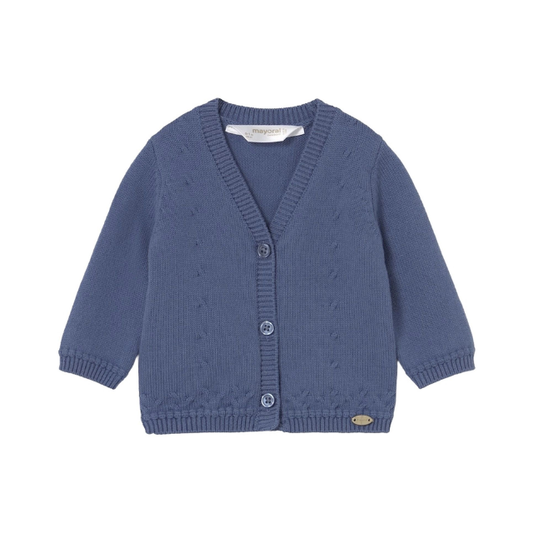 Chaqueta Cuello Pico Tricot Niño | Ártico - Mayoral