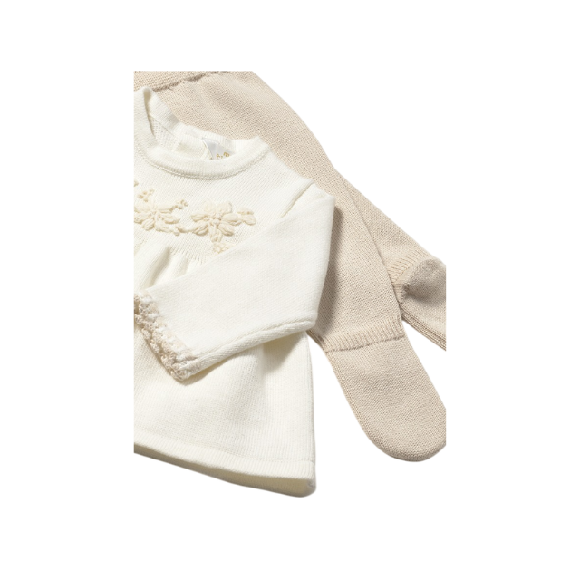 Conjunto Polaina Tricot Niña | Soja - Mayoral