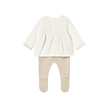 Conjunto Polaina Tricot Niña | Soja - Mayoral