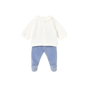 Conjunto Polaina Combinado Niña | Azul Baby - Mayoral