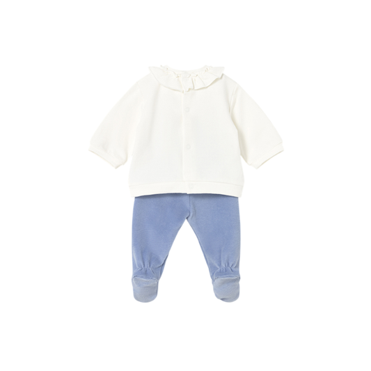 Conjunto Polaina Combinado Niña | Azul Baby - Mayoral
