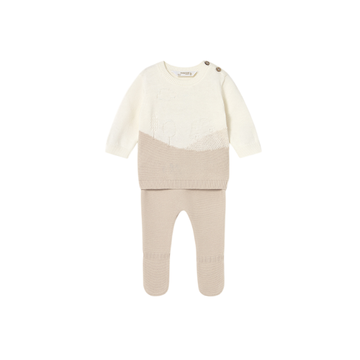 Conjunto Polaina Tricot Niño | Soja - Mayoral
