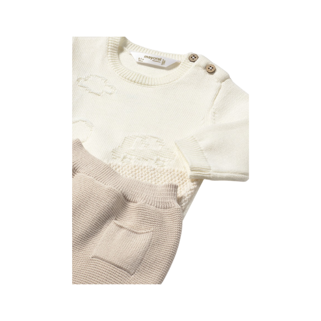 Conjunto Polaina Tricot Niño | Soja - Mayoral