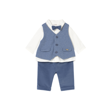 Conjunto Pantalón Camisa Chaleco Niño | Ártico - Mayoral