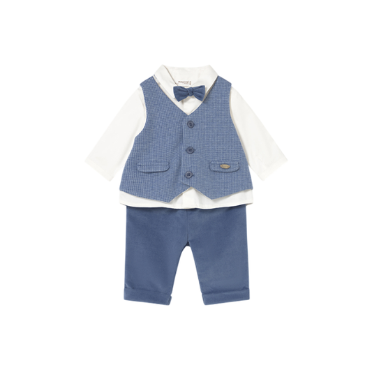 Conjunto Pantalón Camisa Chaleco Niño | Ártico - Mayoral