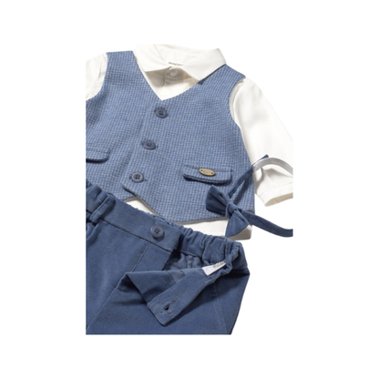 Conjunto Pantalón Camisa Chaleco Niño | Ártico - Mayoral