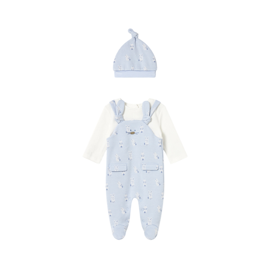 Enterizo Peto y Gorro Niño | Cielo - Mayoral