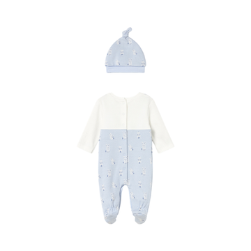 Enterizo Peto y Gorro Niño | Cielo - Mayoral