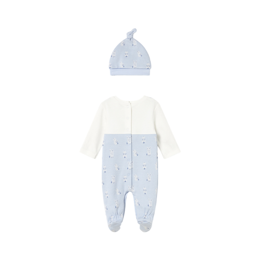 Enterizo Peto y Gorro Niño | Cielo - Mayoral