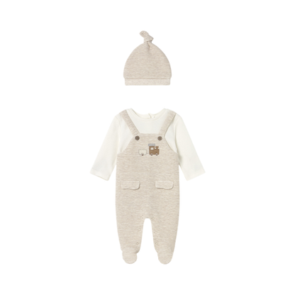 Enterizo Peto y Gorro Niño | Milk Vig - Mayoral
