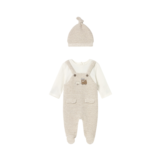 Enterizo Peto y Gorro Niño | Milk Vig - Mayoral