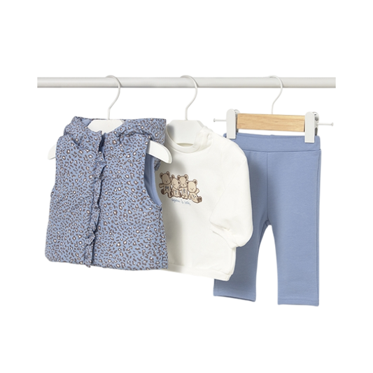 Conjunto Chaleco Niña | Azul - Mayoral
