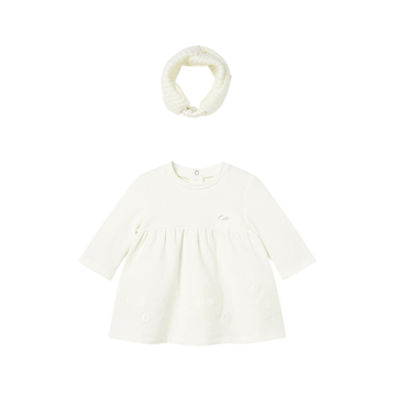 Vestido Felpa y Diadema Niña | Crudo - Mayoral