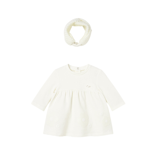 Vestido Felpa y Diadema Niña | Crudo - Mayoral