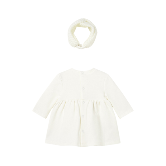 Vestido Felpa y Diadema Niña | Crudo - Mayoral