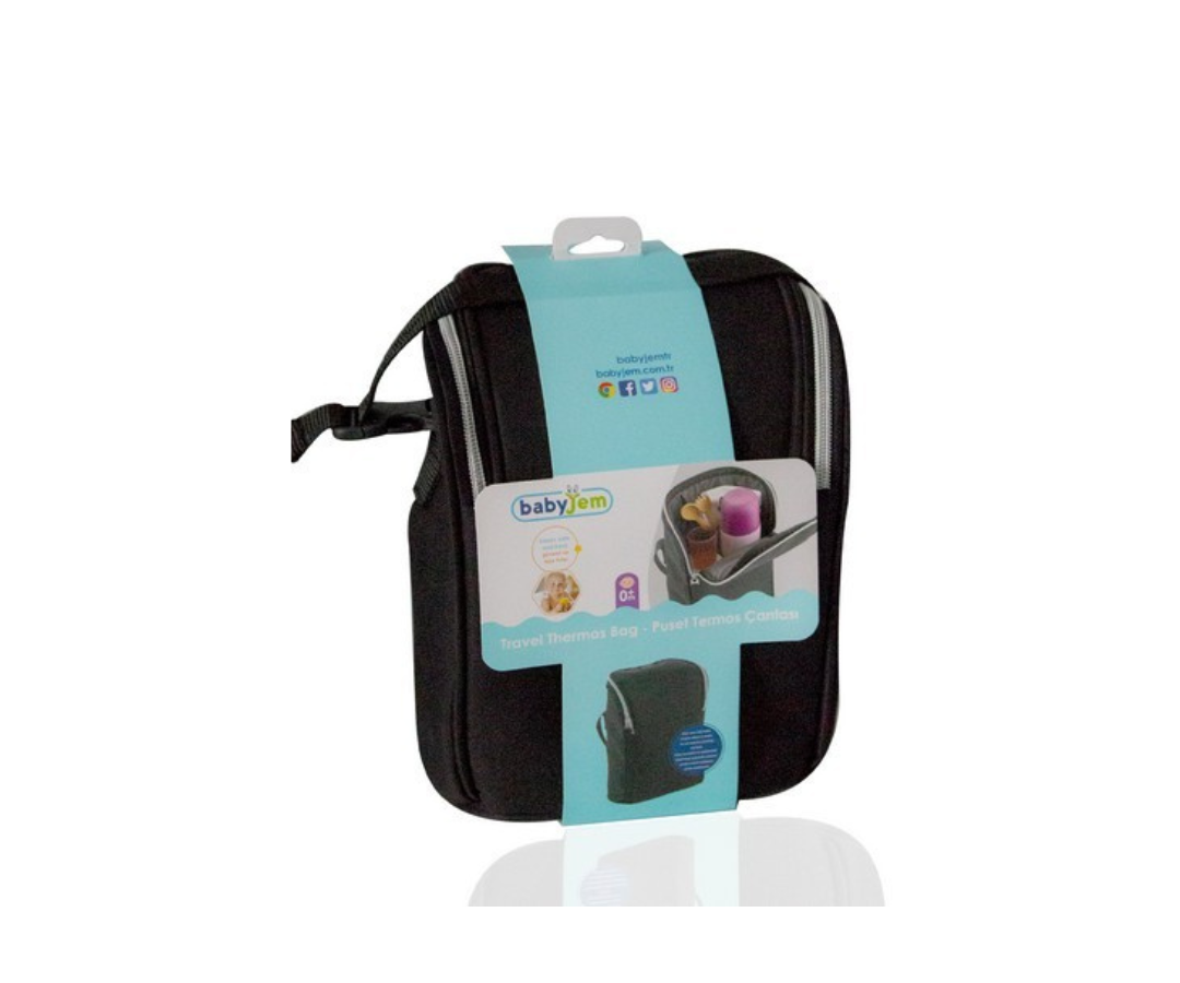 Bolso Térmico Para biberones | Negro Babyjem