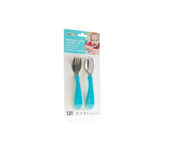 Set Cubiertos Con Metal | Celeste  Babyjem