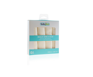 Toallitas Muselina Set X4  PZS Ecru  Babyjem