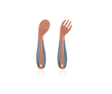Set Cubiertos Angulado | Rosado Babyjem