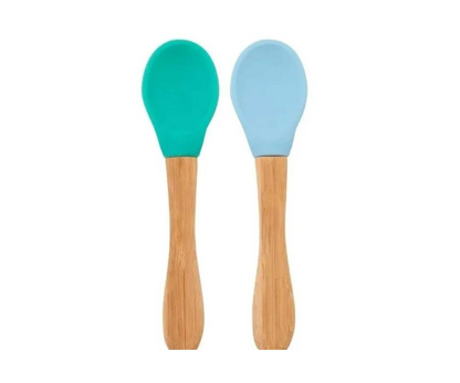 Set De Cucharas Verde Y Azul Minikoioi