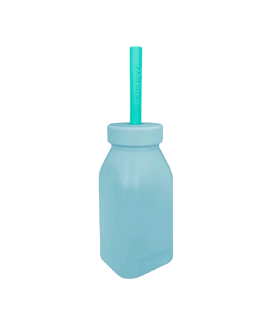 Botella Para Bebe Con Cañita Minikoioi
