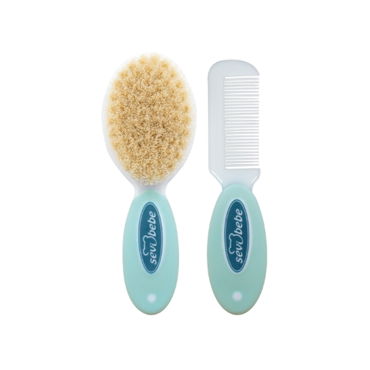Set De Cepillo Y Peine | Azul - Sevibebe