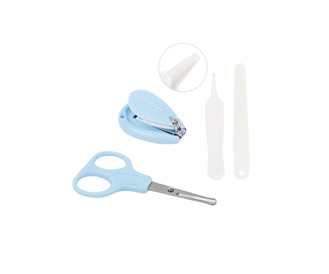 Set De Manicure Tijeras Y Cortaúñas | Azul Sevibebe