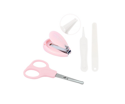 Set De Manicure Tijeras Y Cortaúñas | Rosado Sevibebe