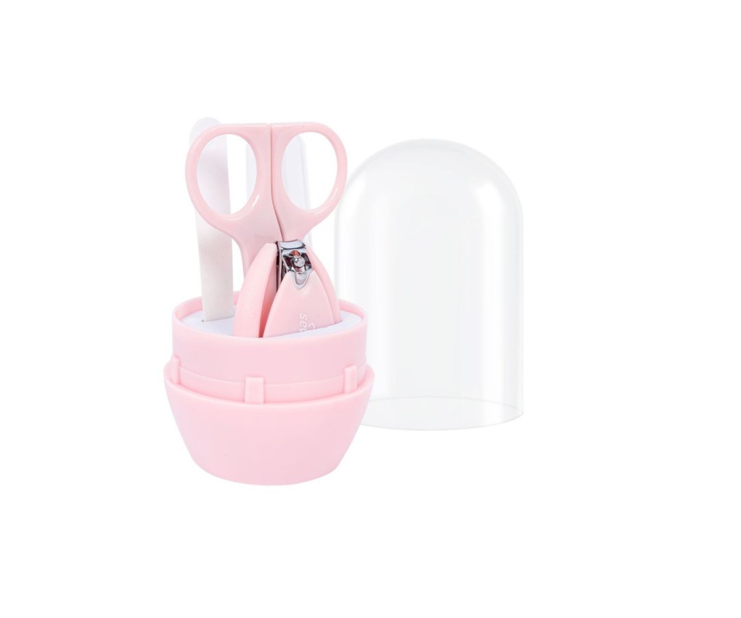 Set De Manicure Tijeras Y Cortaúñas | Rosado Sevibebe