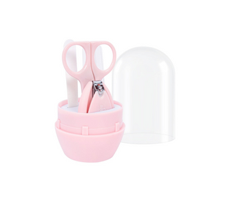 Set De Manicure Tijeras Y Cortaúñas | Rosado Sevibebe