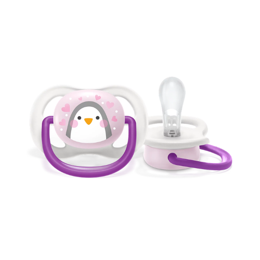 Chupón Ultra Air 0-6M x1 Pingüino | Niña - Avent