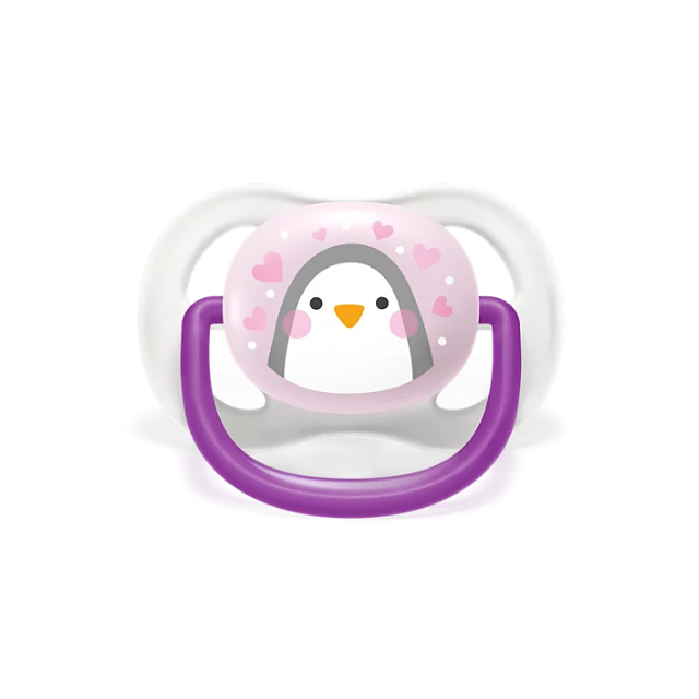 Chupón Ultra Air 0-6M x1 Pingüino | Niña - Avent