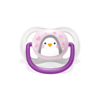 Chupón Ultra Air 0-6M x1 Pingüino | Niña - Avent