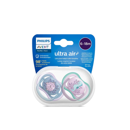 Chupón Ultra Air 6-18 Niña x2 - Avent