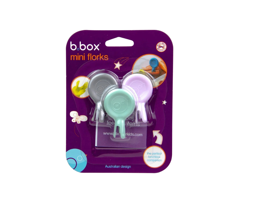 Set X3  Mini Tenedor | Pastel - Silver - Pink Bbox