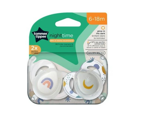 Chupones Night Time  6-18 M Azul X 2 UNI Tommee Tippee