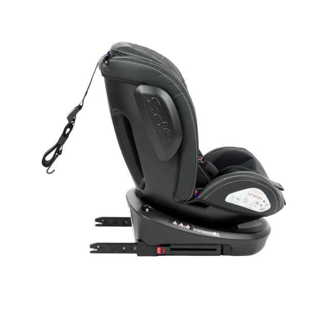 Asiento Stark Isofix 0-36K | Gris Obscuro - Kikkaboo
